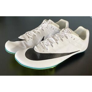 Nike Zoom Rival Sprint Track Field Spikes Shoes White FZ9663 102 Men's Size 10